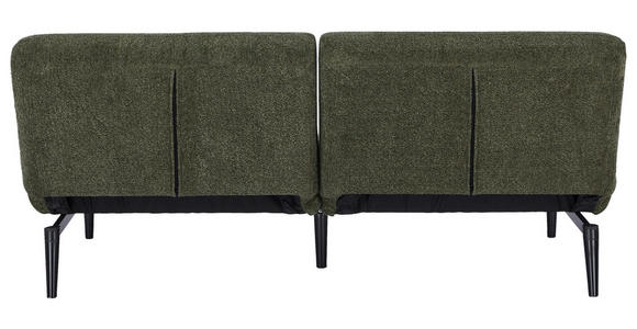 SCHLAFSOFA Webstoff Grün  - Schwarz/Grün, Design, Holz/Textil (184/80/87cm) - Carryhome