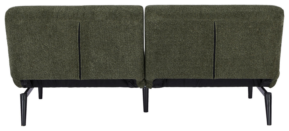 SCHLAFSOFA Webstoff Grün  - Schwarz/Grün, Design, Holz/Textil (184/80/87cm) - Carryhome