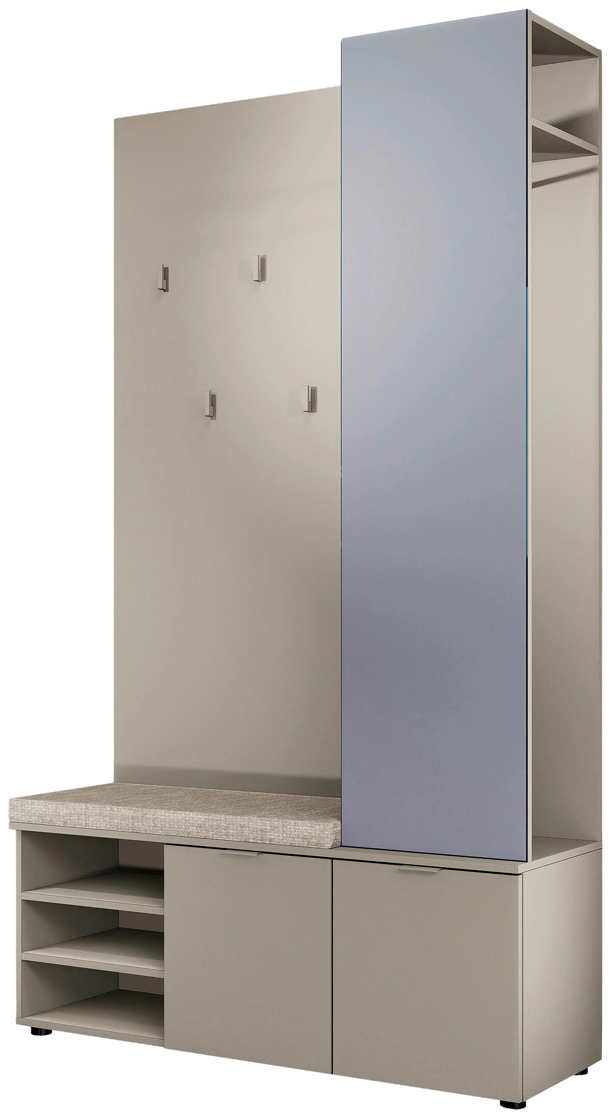 GARDEROBE  in 120/201/38 cm  - Taupe/Kaschmir, Design, Holzwerkstoff (120/201/38cm) - Livetastic