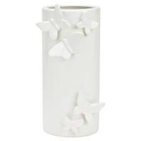 VASE  - Weiß, Basics, Keramik (10,0/22,0/12,5cm)