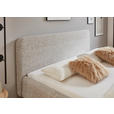 POLSTERBETT gepolstertes Kopfteil, Lattenrost, Bettkasten Beige 120/200 cm  - Birkefarben/Beige, Design, Holz/Textil (120/200cm) - Xora
