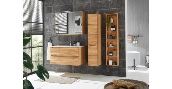 WASCHBECKENUNTERSCHRANK 100/54/46 cm  - Eichefarben, KONVENTIONELL, Holz/Holzwerkstoff (100/54/46cm) - Linea Natura