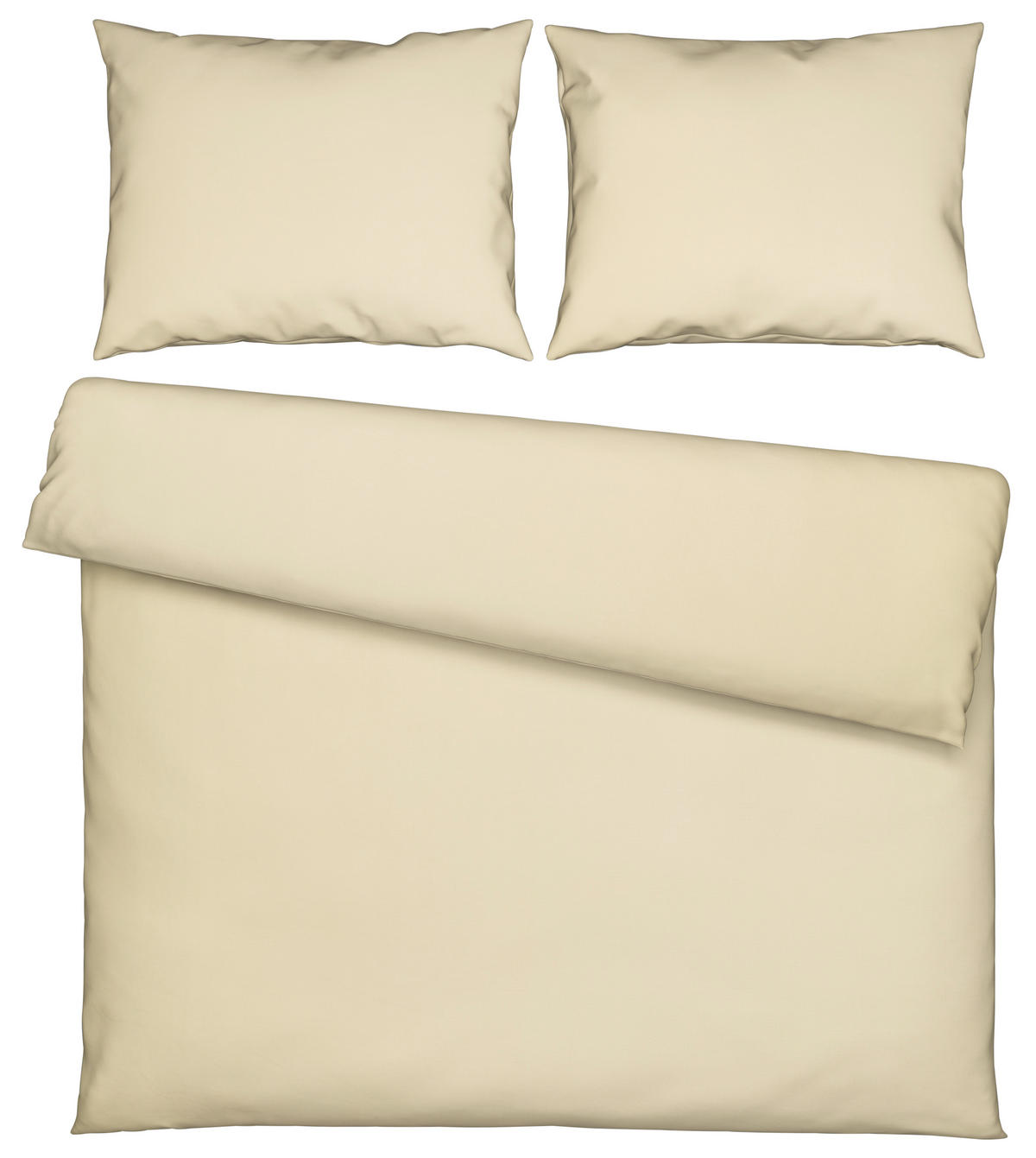 BETTWÄSCHE Uni Satin Satin 200/200 cm  - Gelb, Basics, Textil (200/200cm) - Novel