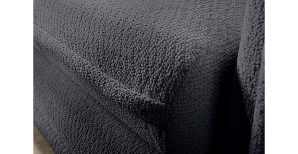 SCHLAFSOFA Struktur Dunkelgrau Zierkissen, Rückenkissen, Bettkasten, Schlaffunktion, Rücken echt, Liegefläche im Originalstoff  - Dunkelgrau/Schwarz, KONVENTIONELL, Kunststoff/Textil (237/94/117cm) - Carryhome