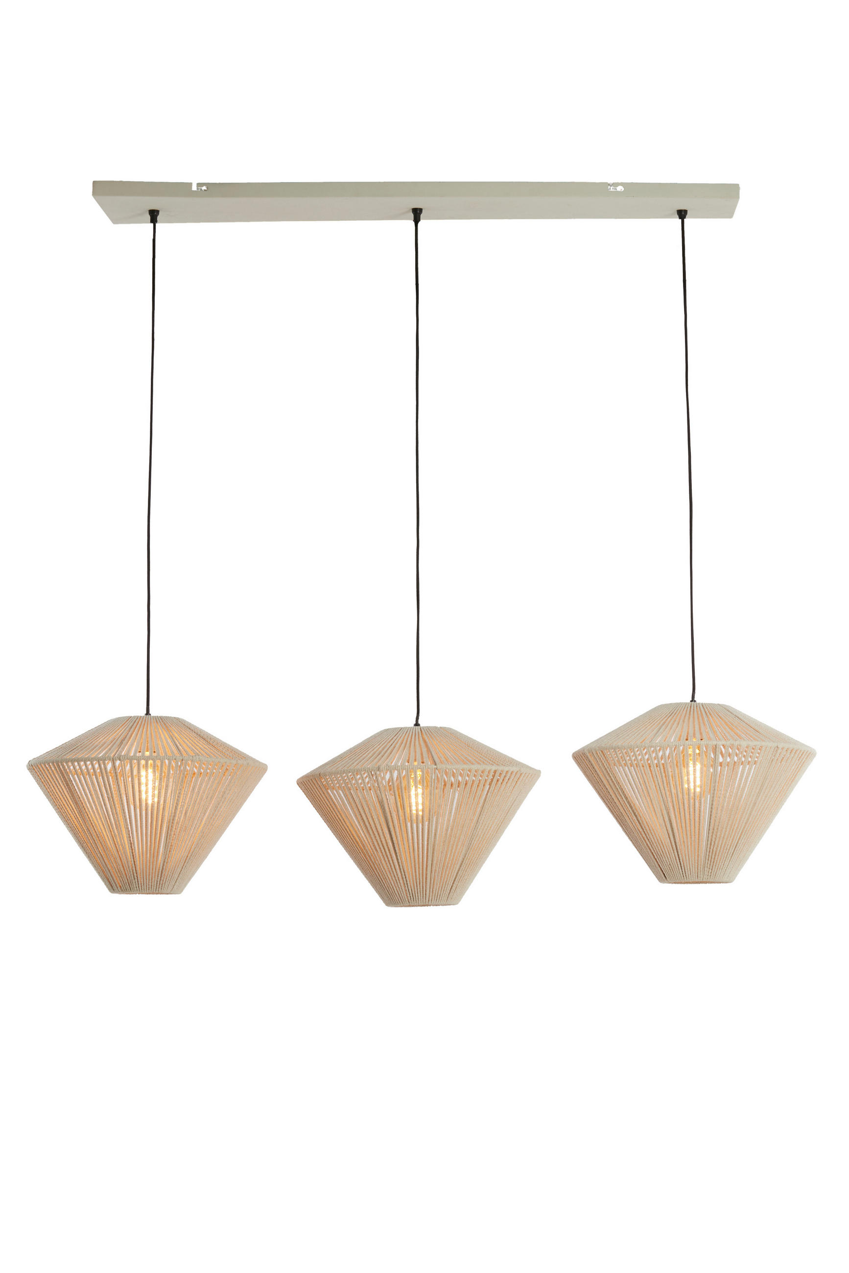 HÄNGELEUCHTE Felida 120/42/130 cm   - Weiß, Design, Metall (120/42/130cm) - Light & Living