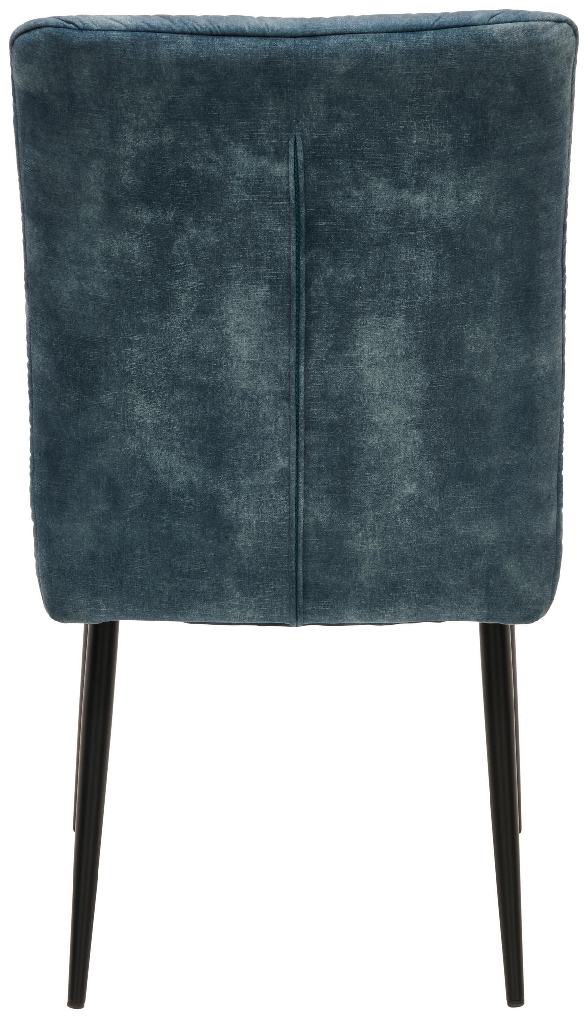STUHL  in Eisen Samt Metall, Textil  - Blau/Schwarz, MODERN, Textil/Metall (48/91/62.5cm) - Livetastic