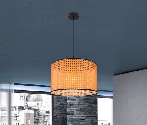 SVJETILJKA VISEĆA  45/140 cm       - prirodne boje/crna, Natur, metal/plastika (45/140cm) - Globo