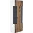 VITRINE in furniert Eiche Weiß, Eichefarben - Eichefarben/Schwarz, Design, Glas/Holz (65/195,6/41,2cm) - Gwinner Internation. VITRINE in furniert Eiche Weiß, Eichefarben - Eichefarben/Schwarz, Design, Glas/Holz (65/195,6/41,2cm) - Gwinner Internation.
