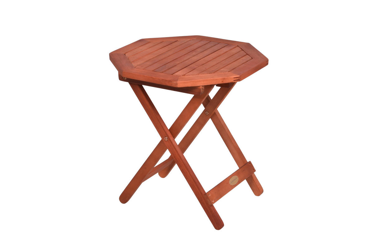 GARTENTISCH 46/46/48 cm Holz achteckig  - Braun, Basics, Holz (46/46/48cm) - Gardenson