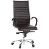 DREHSTUHL Lederlook Dunkelbraun  - Dunkelbraun, MODERN, Leder/Kunststoff (60/125/50cm) - MID.YOU