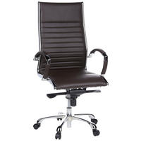 DREHSTUHL Lederlook Dunkelbraun  - Dunkelbraun, MODERN, Leder/Kunststoff (60/125/50cm) - MID.YOU