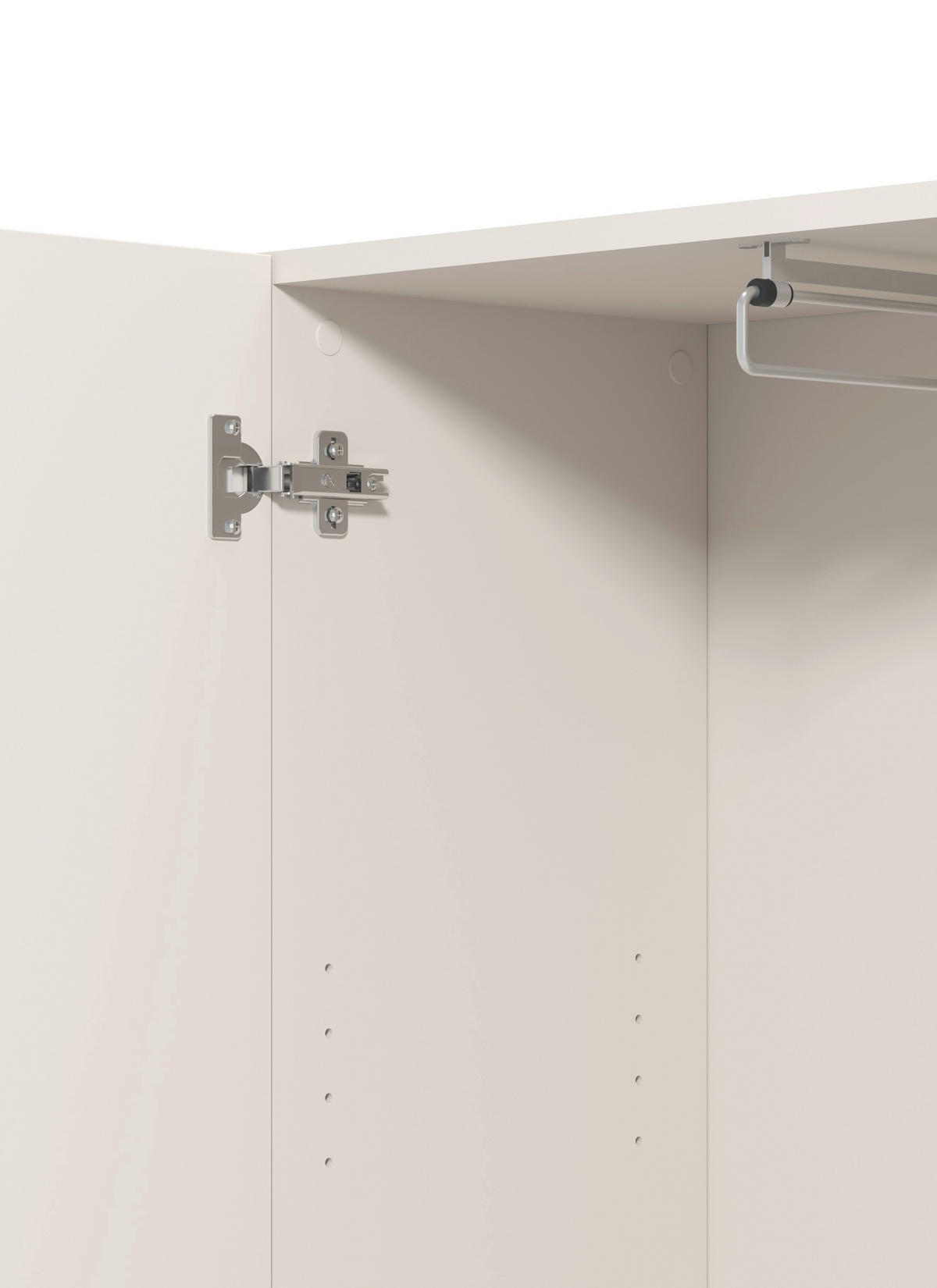 GARDEROBE 6-teilig  in 240/194/35 cm  - Kaschmir, Basics, Holzwerkstoff/Textil (240/194/35cm) - Carryhome
