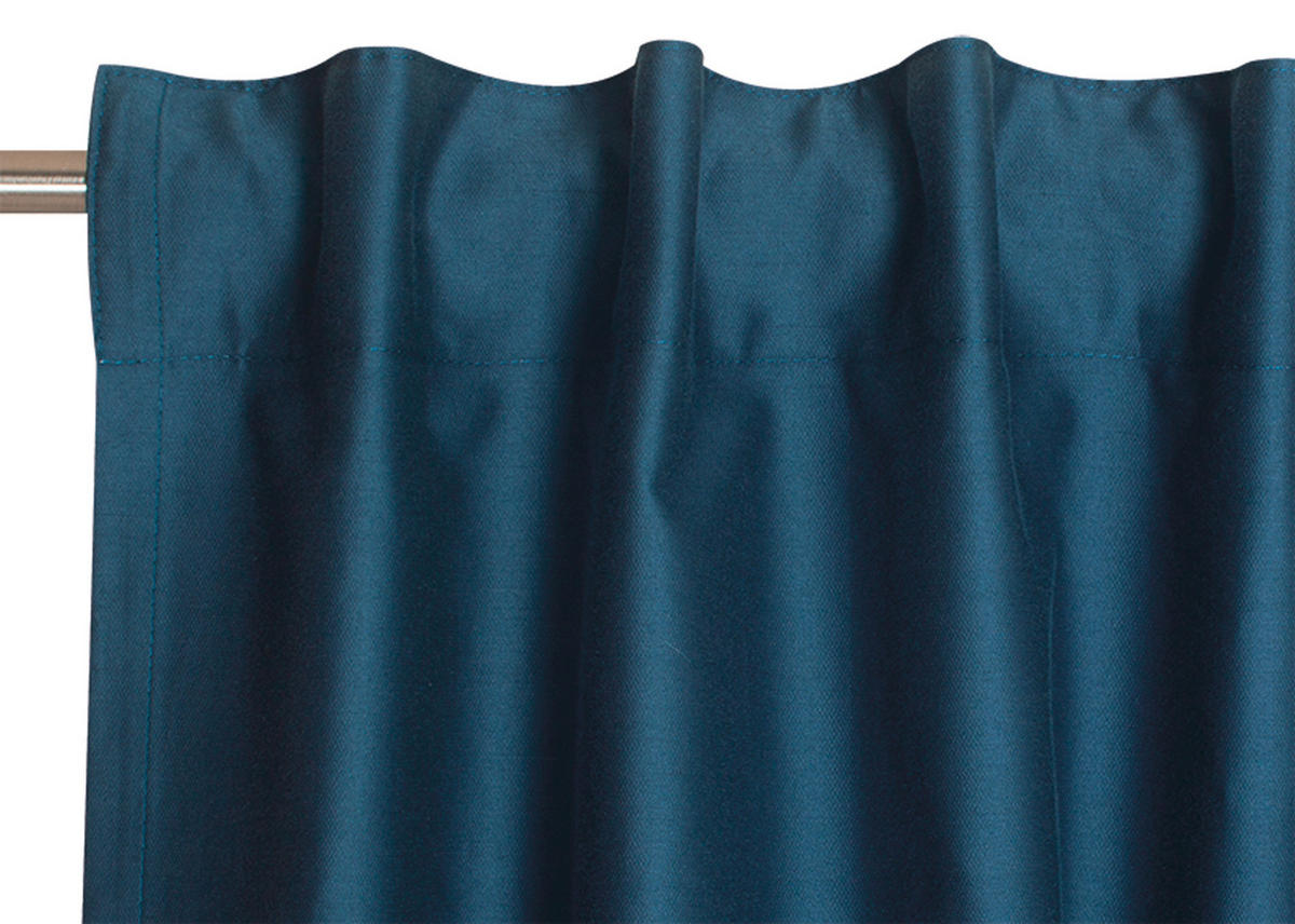 FERTIGVORHANG blickdicht  - Blau, Basics, Textil (130/250cm) - Schöner Wohnen