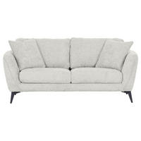 2-SITZER-SOFA in Chenille Beige  - Beige/Schwarz, Konventionell, Textil/Metall (190/70/98cm) - Carryhome