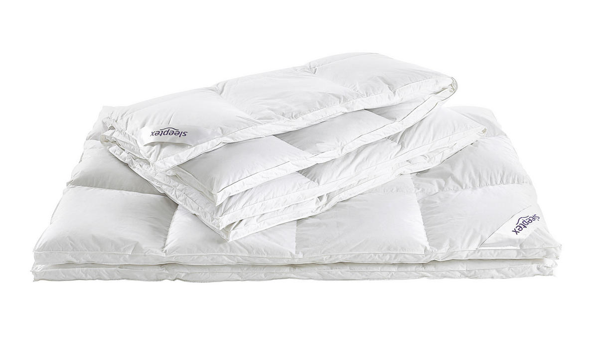 ZIMNÍ PŘIKRÝVKA, 140/200 cm, prachové peří - bílá, Basics, textil (140/200cm) - Sleeptex