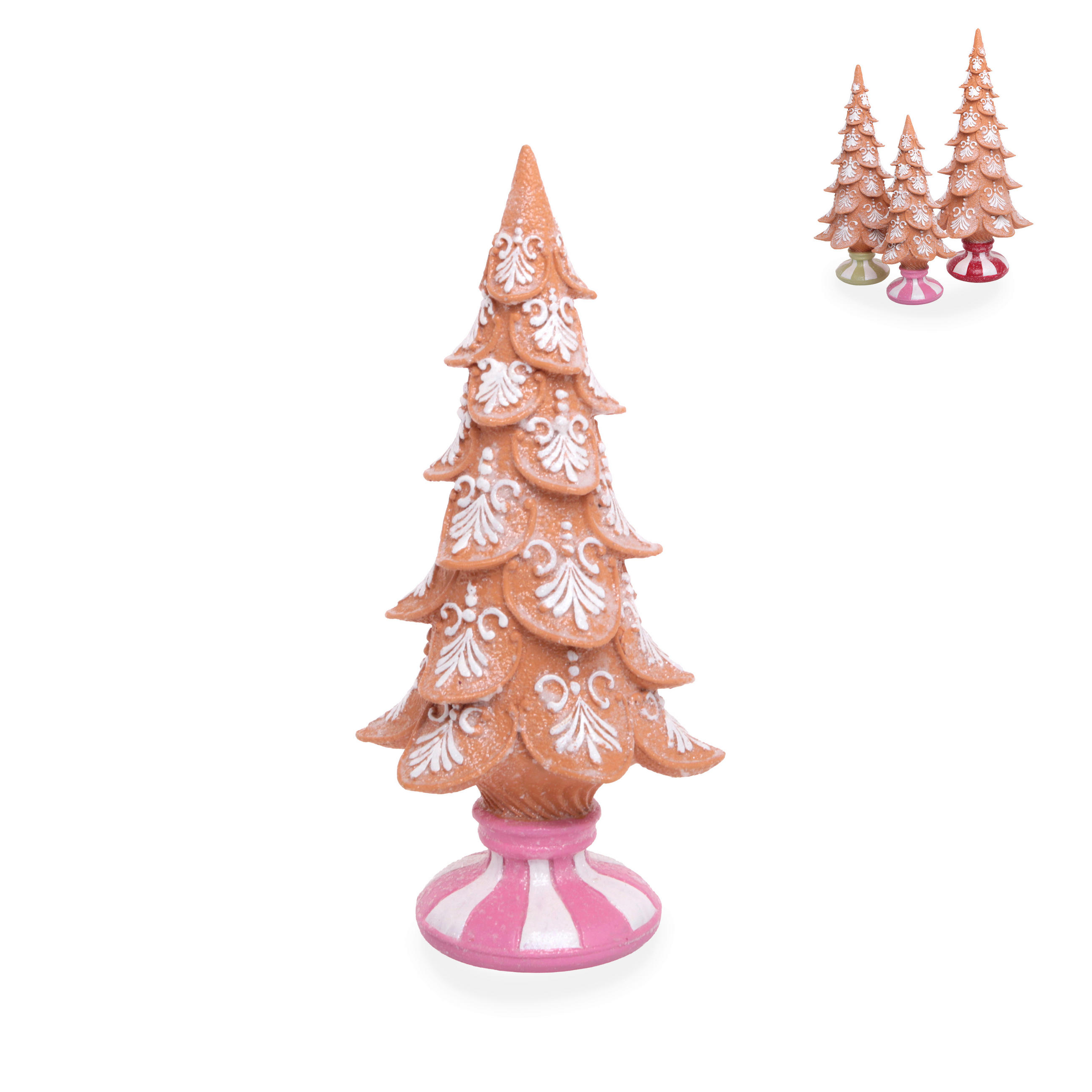 DEKOBAUM - Hellbraun/Rosa, Basics, Kunststoff (12/8/25cm)