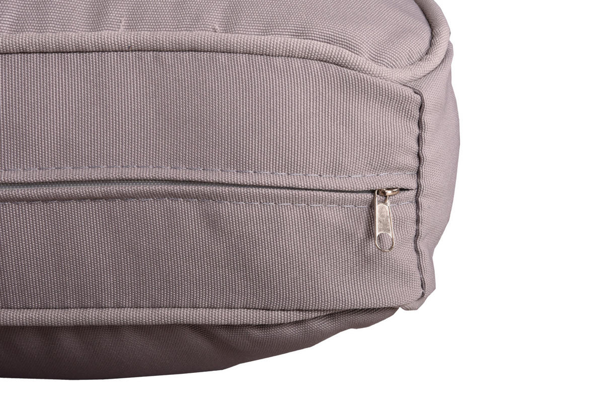 LOUNGEGARNITUR 4-teilig   Aluminium  - Eichefarben/Weiß, Basics, Kunststoff/Textil - Gardenson