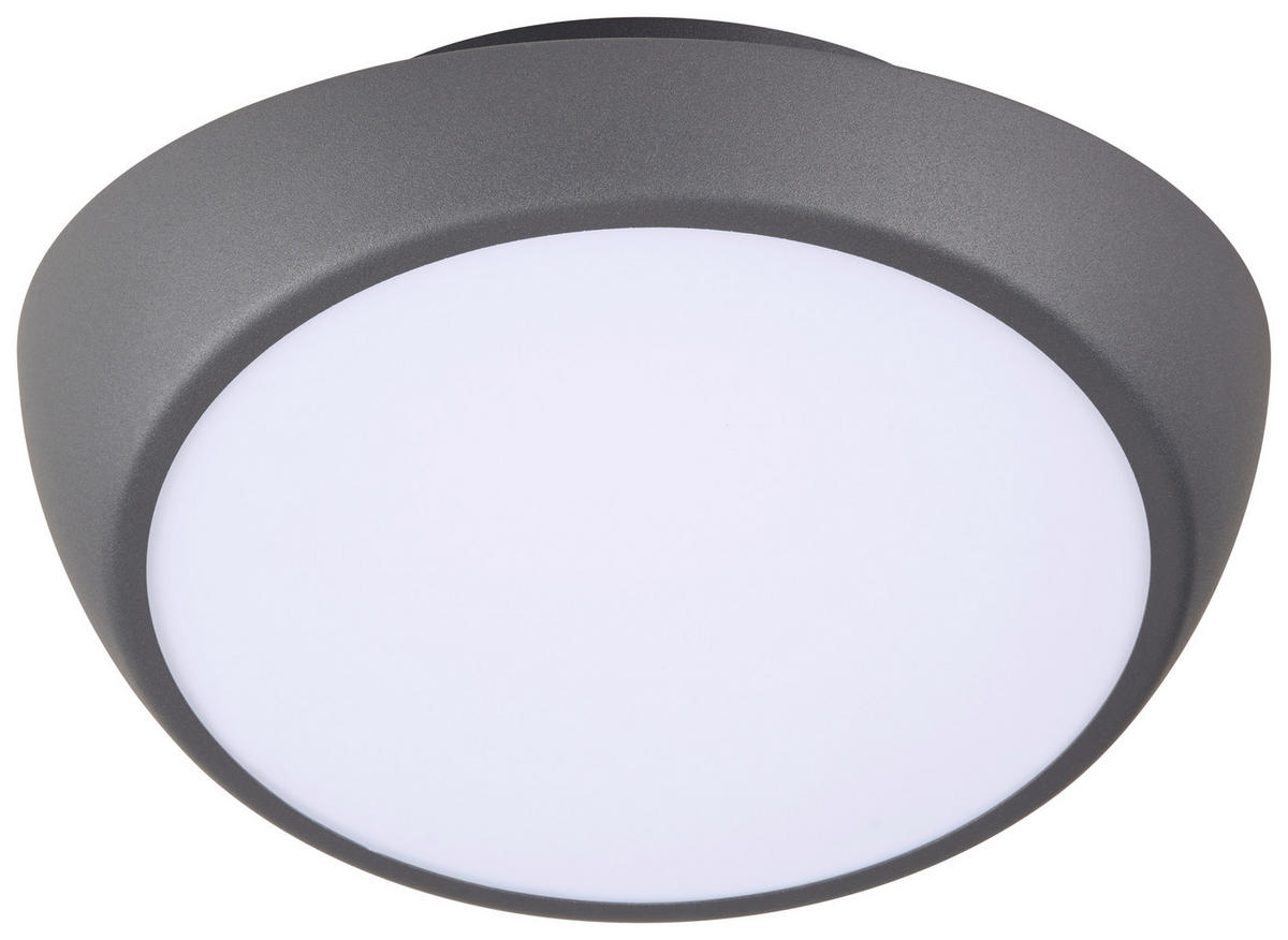 LED-DECKENLEUCHTE 24 W  26/12,5 cm    - Anthrazit, Lifestyle, Metall (26/12,5cm) - Novel