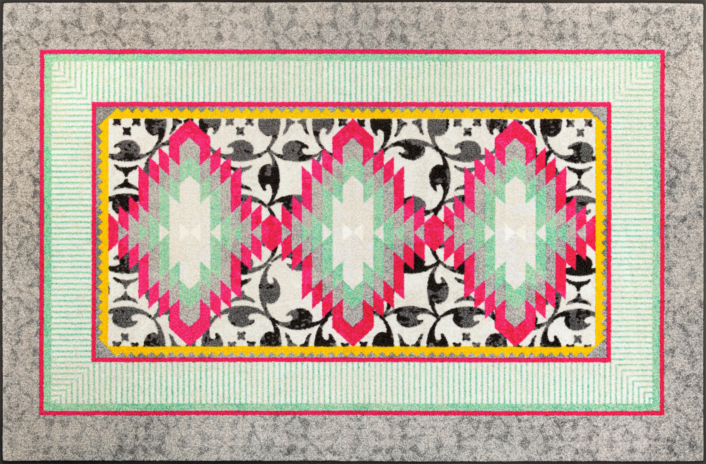 FUßMATTE  115/175 cm  Multicolor  - Multicolor, Design, Kunststoff/Textil (115/175cm) - wash+dry