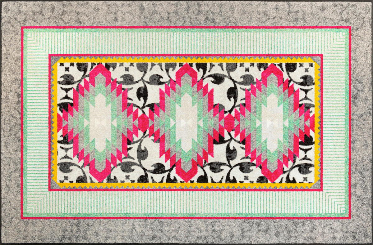 FUßMATTE  115/175 cm  Multicolor  - Multicolor, Design, Kunststoff/Textil (115/175cm) - wash+dry