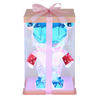 LED-TISCHLEUCHTE - Blau/Klar, Design, Kunststoff (20,5/16,5/31cm)