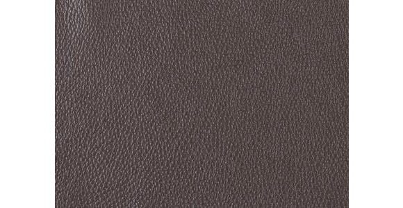 2,5-SITZER  in Echtleder Dunkelbraun   - Dunkelbraun/Schwarz, Design, Leder/Metall (200/102/92cm) - Johann Jakob