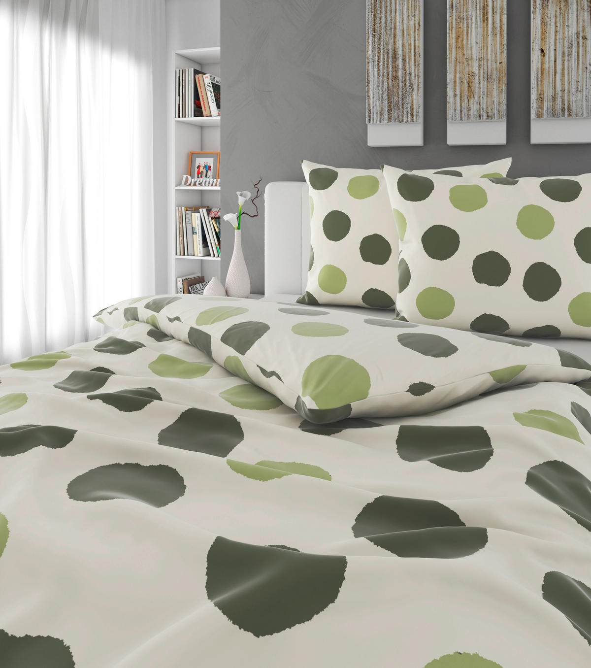 BETTWÄSCHE Satin 200/200 cm  - Grün, Textil (200/200cm) - Esposa