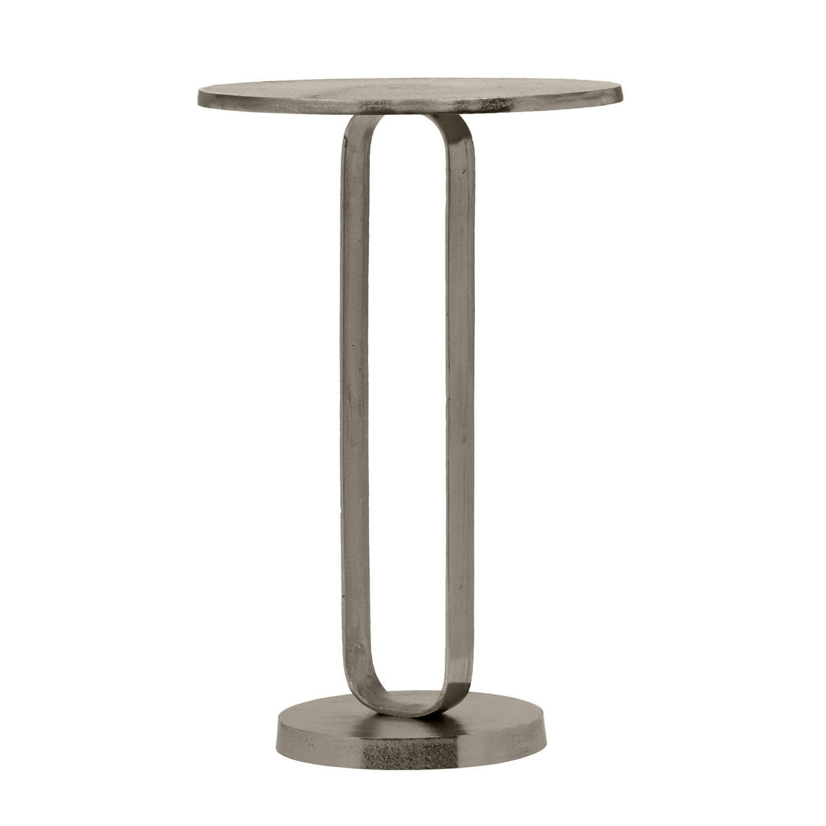 BEISTELLTISCH 38/38/61 cm Silberfarben rund  - Silberfarben, MODERN, Metall (38/38/61cm)