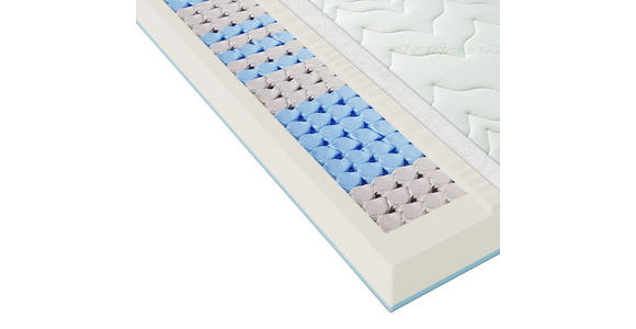 TASCHENFEDERKERNMATRATZE Höhe ca. 22 cm  - Weiß, Basics, Textil (100/200cm) - Xora