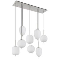 HÄNGELEUCHTE 102,5/34/120 cm    - Nickelfarben, Basics, Glas/Metall (102,5/34/120cm) - Globo