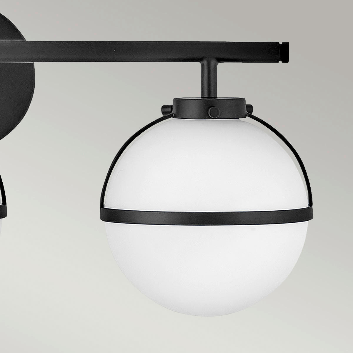 BADEZIMMER-WANDLEUCHTE - Schwarz, Konventionell, Glas/Metall (60.0/23/19.3cm) - Elstead Lighting