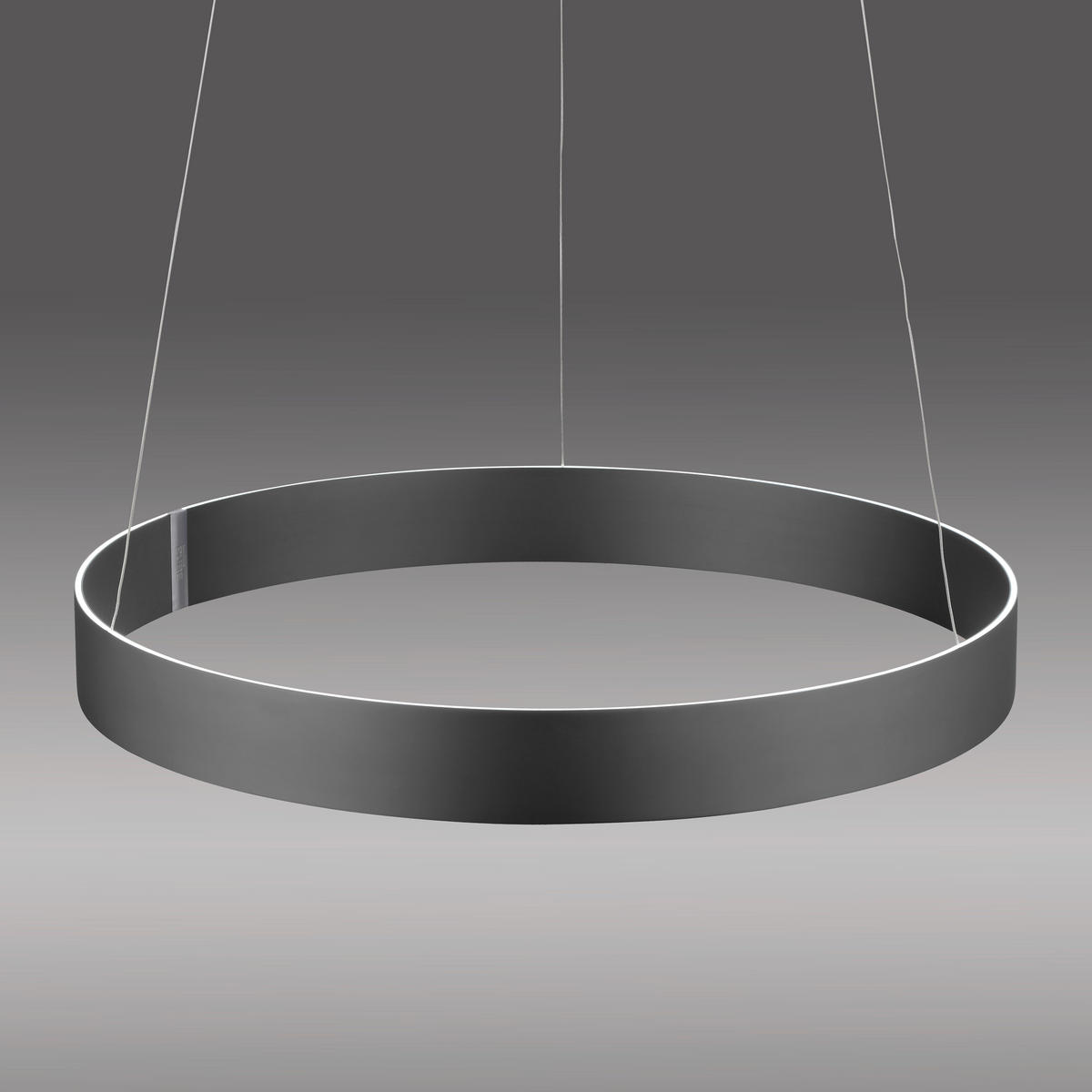 LED-HÄNGELEUCHTE Pure E-Clipse 70/350 cm   - Grau, Design, Kunststoff/Metall (70/350cm) - Neuhaus PURE