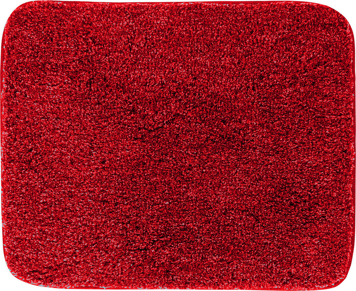 PREDLOŽKA PRED BIDET, 50/60 cm - červená, Basics, textil/plast (50/60cm) - Grund