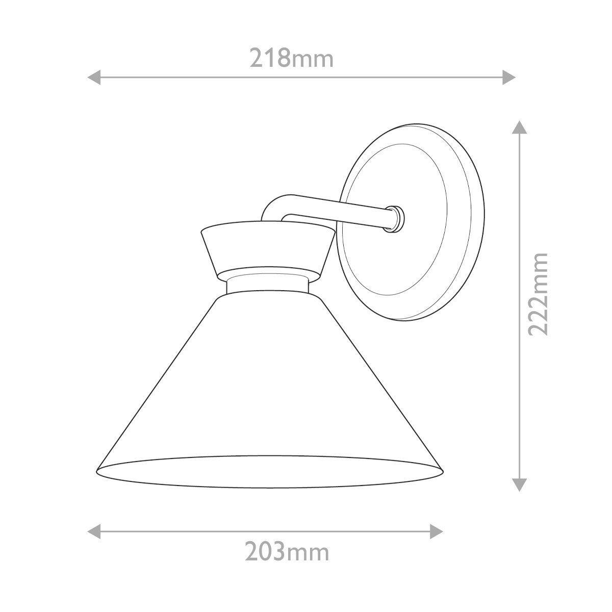 WANDLEUCHTE   - Goldfarben, KONVENTIONELL, Glas/Metall (22,2/20,3/21,8cm) - Elstead Lighting
