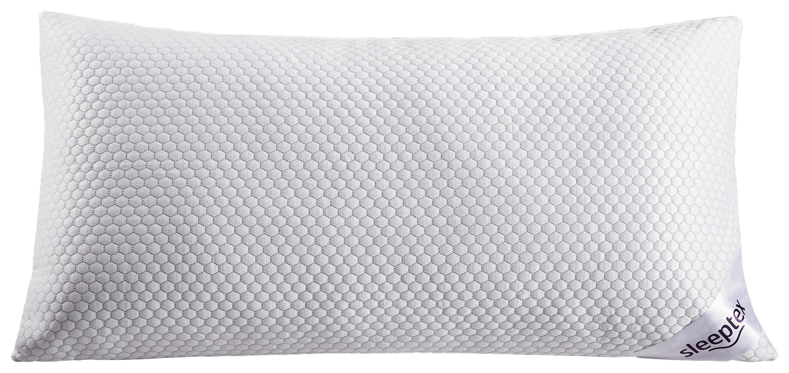 NACKENSTÜTZKISSEN  40/80 cm  - Weiß/Hellblau, KONVENTIONELL, Textil (40/80cm) - Sleeptex