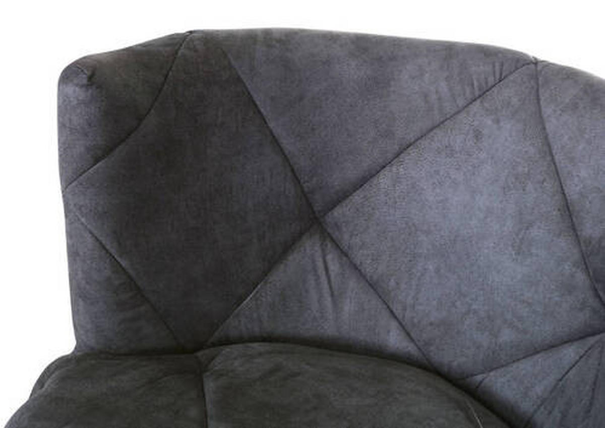 SESSEL Flachgewebe Schwarz    - Schwarz, LIFESTYLE, Textil/Metall (93/80/88cm) - Landscape