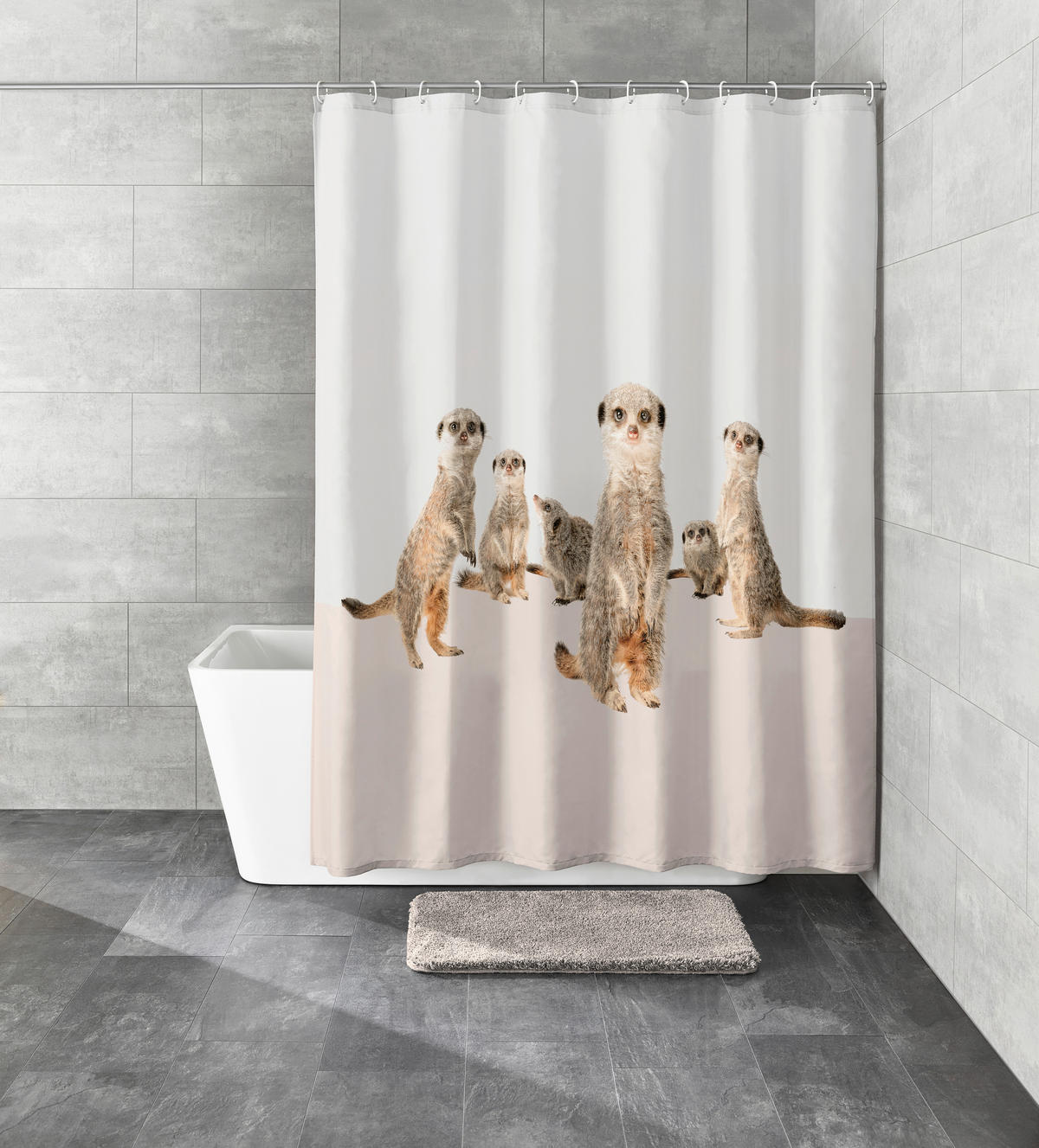 DUSCHVORHANG Surie 180/200 cm  - Beige, Basics, Textil (180/200cm) - Kleine Wolke