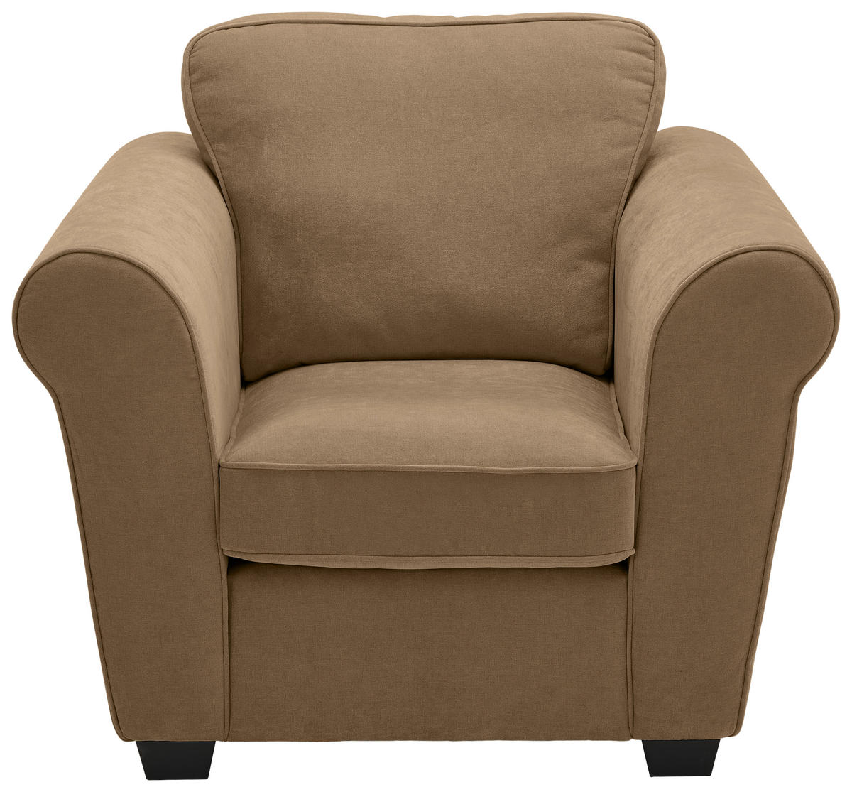 SESSEL in Chenille Goldbraun  - Goldbraun/Schwarz, KONVENTIONELL, Kunststoff/Textil (106/88/86cm) - Carryhome