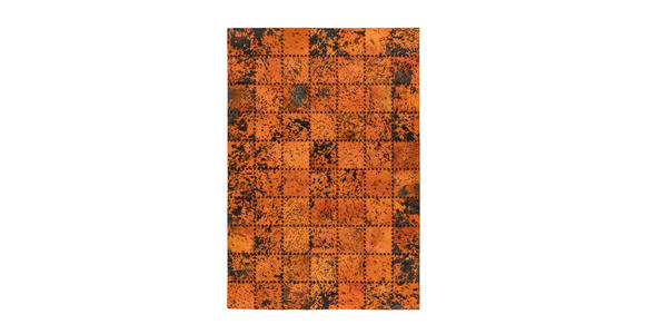 WEBTEPPICH 120/170 cm Orange  - Orange, Basics, Leder/Textil (120/170cm) - Novel