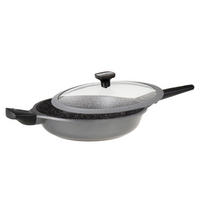 SCHMORPFANNE 28 cm  - Anthrazit, Basics, Glas/Metall (28cm) - Stoneline