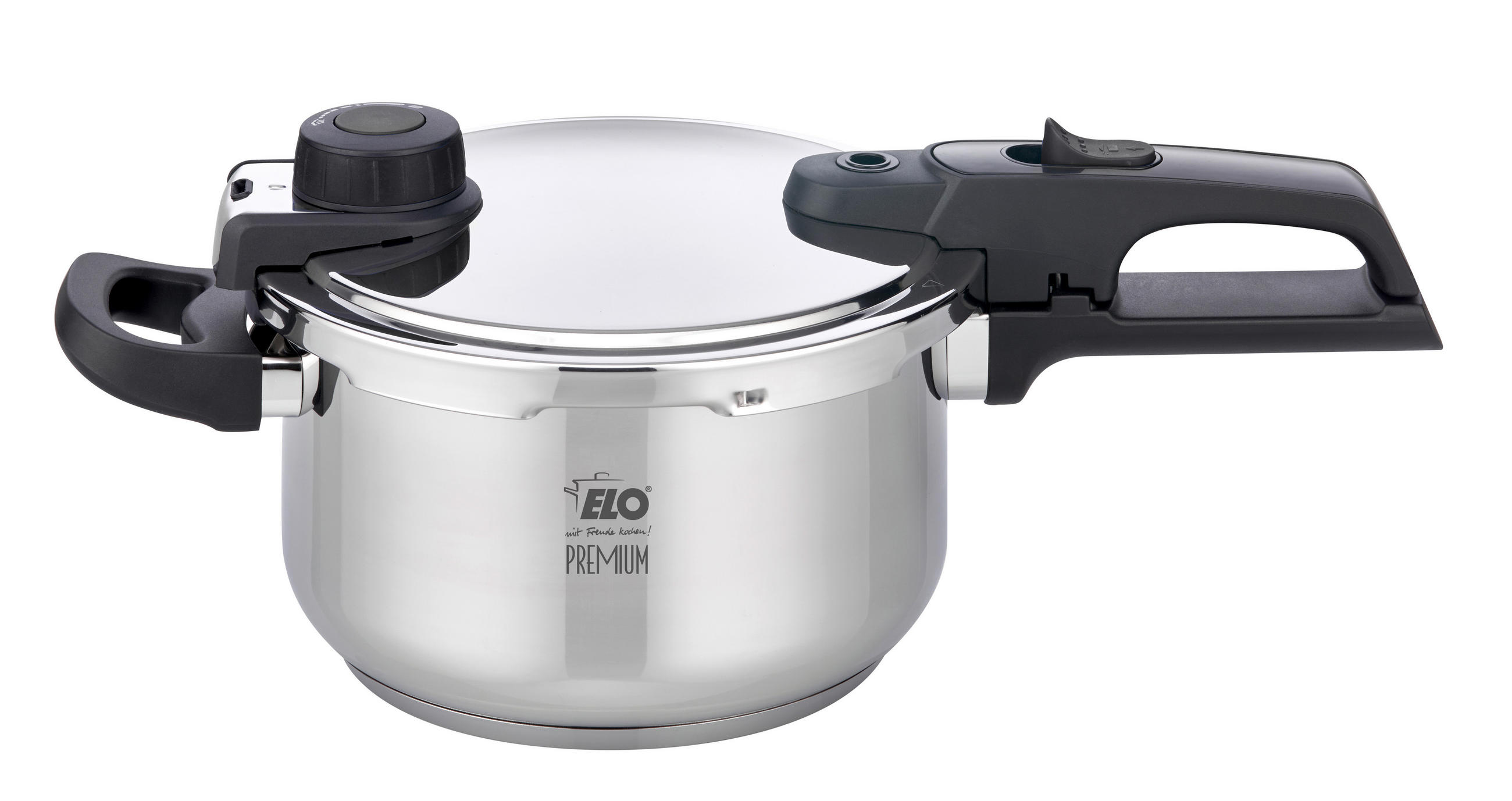 SCHNELLKOCHTOPF Mistral 4,5 L  - Silberfarben, Basics, Metall (22cm) - ELO