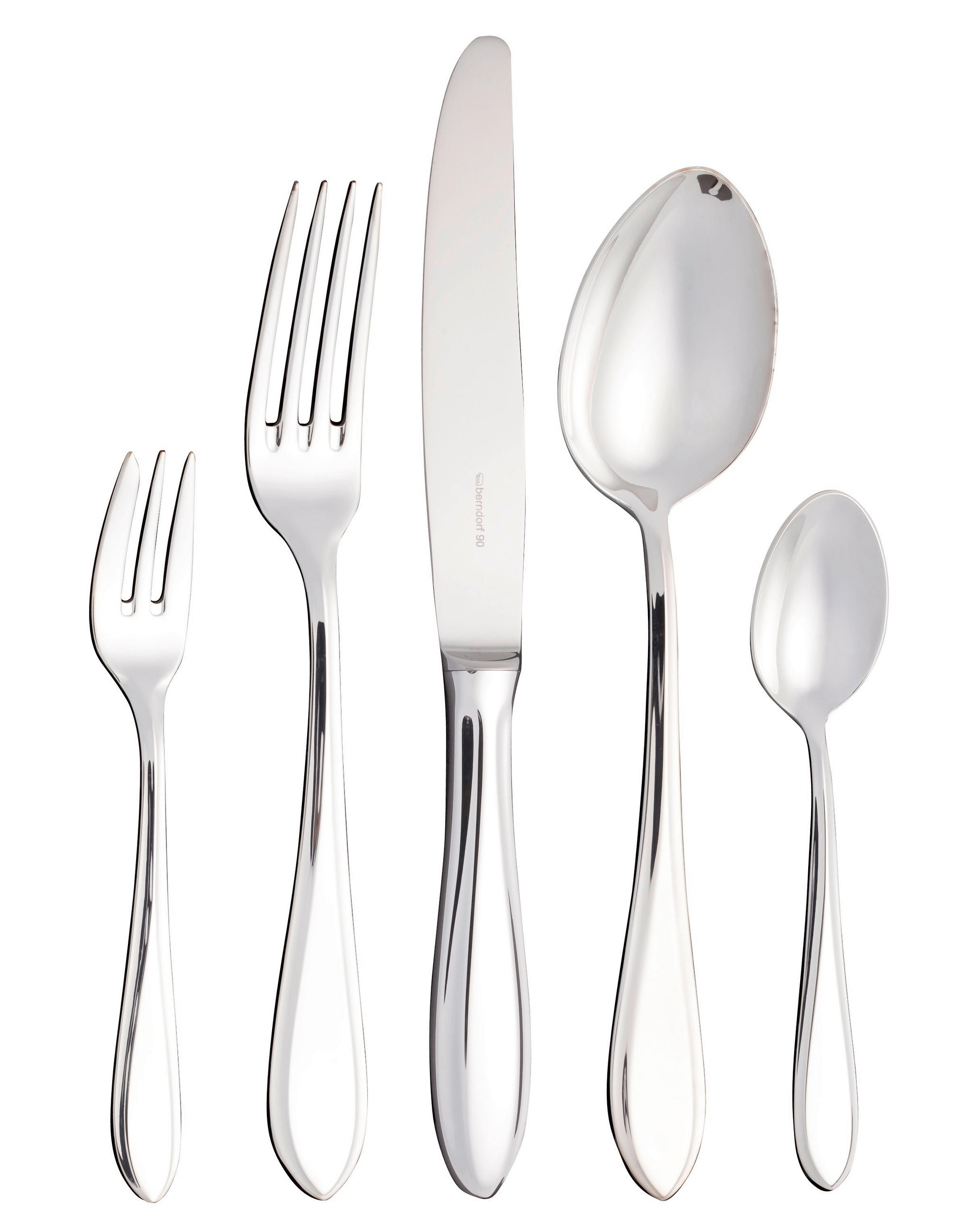 BESTECKSET  30-teilig  - Silberfarben, Basics, Metall (40/5.5/40cm) - Berndorf