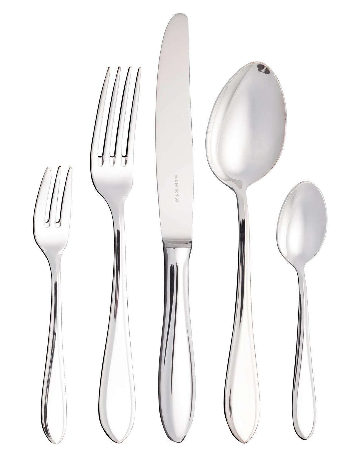 BESTECKSET  30-teilig  - Silberfarben, Basics, Metall (40/5.5/40cm) - Berndorf