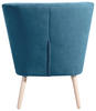 SESSEL Velours Petrol    - Buchefarben/Petrol, Design, Holz/Textil (69/80/68cm) - Max Winzer
