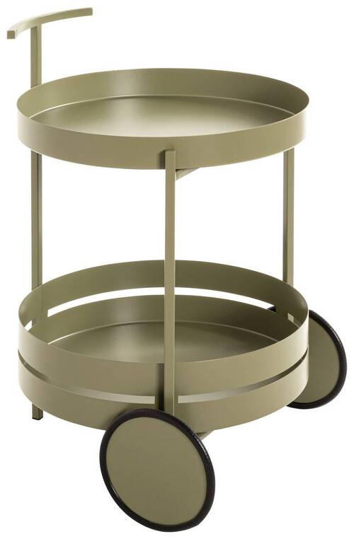 SERVIERWAGEN Hellgrün - Hellgrün, Design, Metall (42/42/61cm)