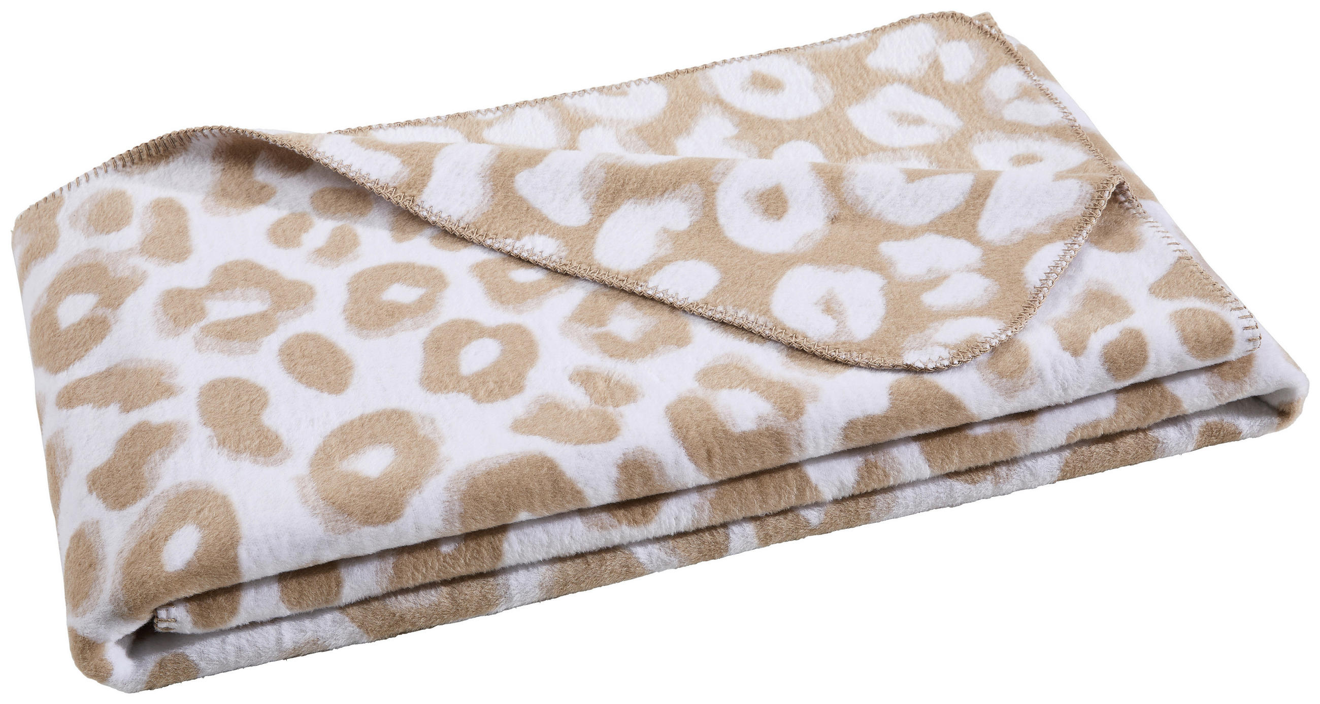 DOMÁCÍ DEKA, bavlna, 150/200 cm - bílá/šedohnědá, Trend, textil (150/200cm) - Dieter Knoll