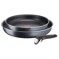 PFANNENSET 3-teilig  - Schwarz, Basics, Metall (35/31/6cm) - Tefal