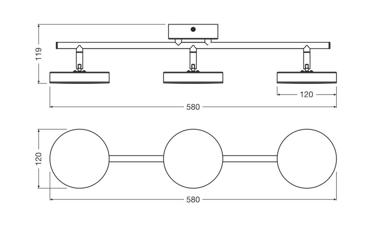 LED-STRAHLER 58/12/11,9 cm   - Design (58/12/11,9cm) - Ledvance