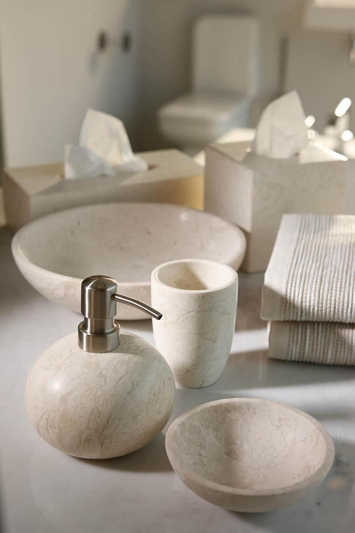 POSODICA ZA MILO LUXOR - bež, Konvencionalno, kamen (12/4cm) - Aquanova