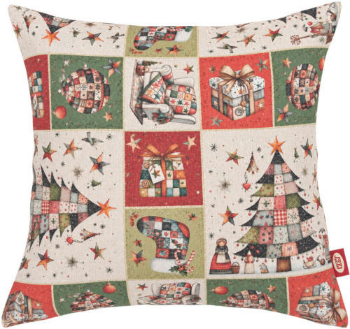 PREVLEKA ZA BLAZINO  NOEL FROST  40/40 cm       večbarvno  - večbarvno, Basics, tekstil (40/40cm) - X-Mas